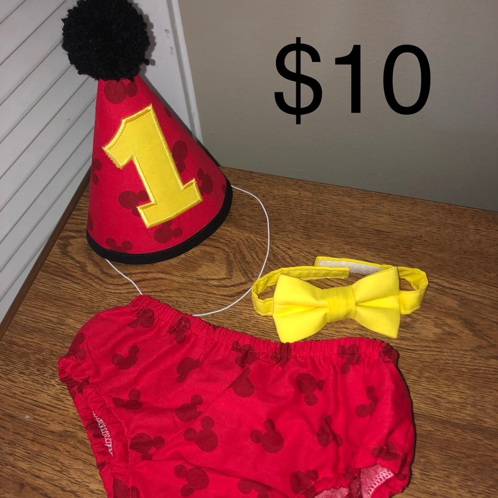 Mickey 1st birthday outfit